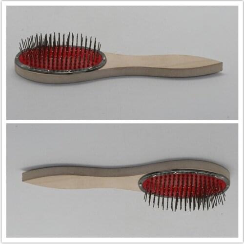 21*5.5cm 1Pc Handy Portable Professional Stainless Steel Needles Hackle Brush Combs for Raw Hair Making Hair Extension Tool