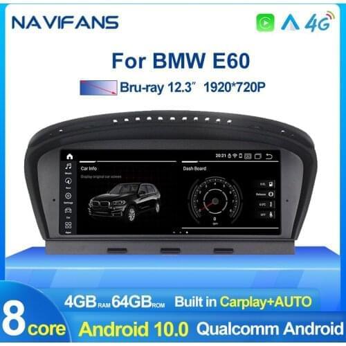 4G+64G 8 Core DSP IPS Android 10.0 For BMW Series 5/3 E60 E61 E62 E63 E90 E91 CIC CCC GPS Car Radio Multimedia Built-in Carplay