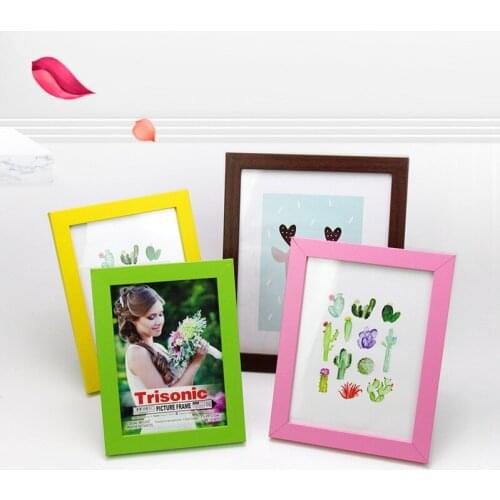 5pcs Nordic Simple Wooden Frame A4 A3 Black White Color Picture Photo Frames For Wall Picture Frames Wall Deco Photo Home Frame