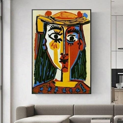 Abstract Pablo Picasso Famous Art Canvas Paintings On the Wall Art Posters And Prints Picasso Art Canvas Picture For Living Room