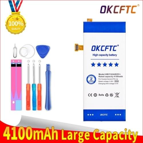 Phone Battery For Huawei P8 Lite battery 4100mAh HB3742A0EZC+ Original New Replacement Battery accumulators In stock