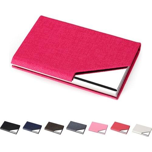 Business Stainless Steel Card Holders & Note ID Credit Card Holder Storage Stationery Office School Supplies
