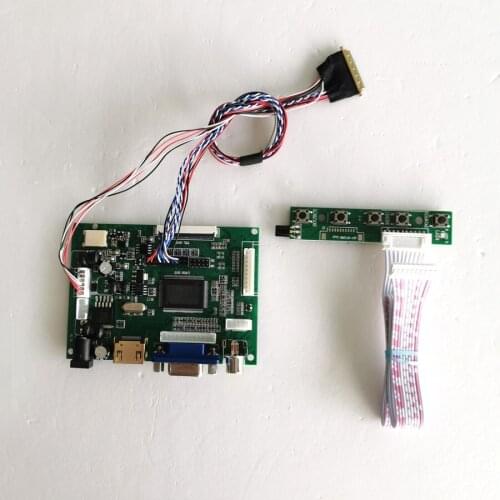 For LP140WH2 WLED 1366*768 notebook PC panel LG LVDS 40Pin cable 14" 2AV+VGA LCD screen controller drive board kit