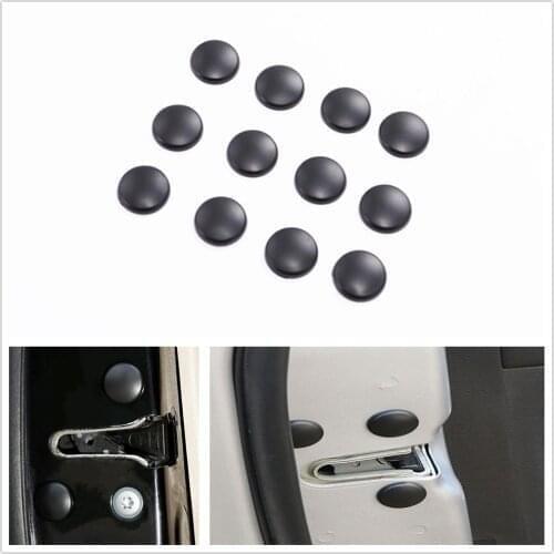 12PCS Door Lock Screw Protector Cover For peugeot 206 Mitsubisi vase 2110 vw tiguan peugeot 407 fiat 500 accessories dacia logan