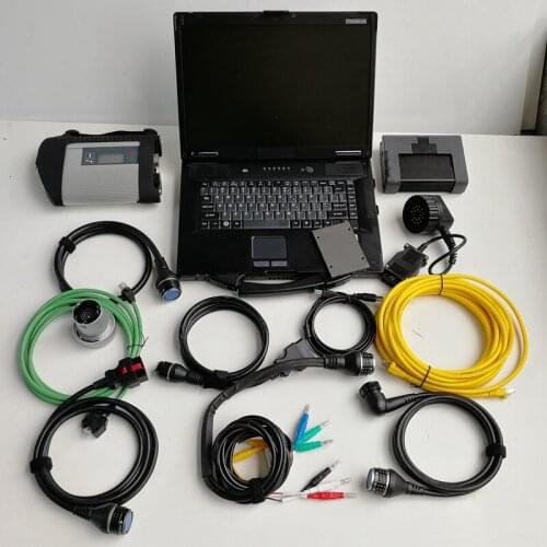 Icom A2+B+C Mb Star C4 SD Compact 4 with software V12/2020 in 1TB New SSD and Used CF-52 4g for Auto Diagnostic tools