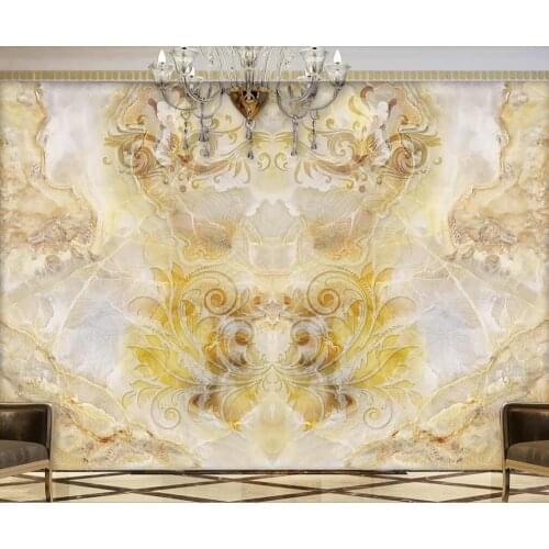Customized large 3D mural wallpaper butterfly pattern marble background wall
