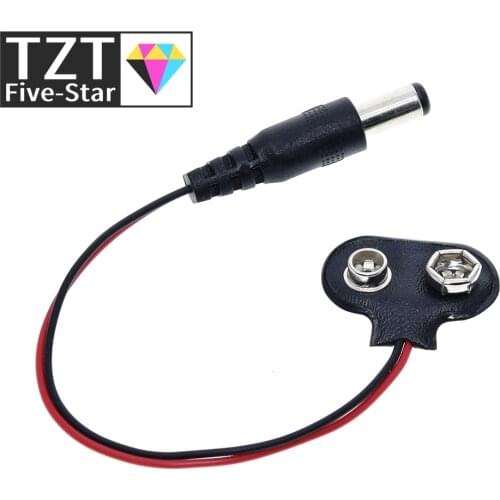 TZT 90 DC 9V Battery button power plug for Arduino Mega 2560 1280 UNO R3 132 9V battery buckle