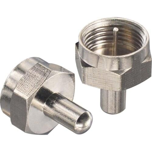 F Type Terminator Load Connector F Male plug 75 Ohm Connector Pack of 2