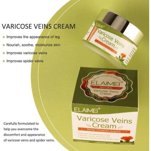 Varicose Vein Ointment Relieve Pain Bulging Legs Red Streak Antibacterial Cream Herbal Safflower Repair Vein Cream Blood D6B7