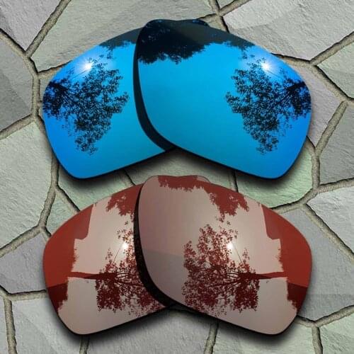 Sky Blue&Bronze Brown Sunglasses Polarized Replacement Lenses for Oakley Dispatch 1