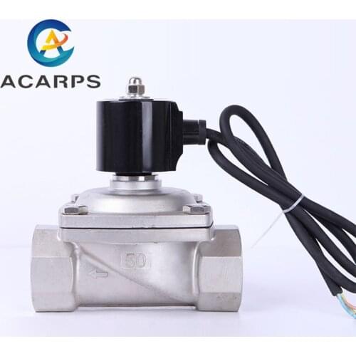 2" Stainless Steel Underwater Solenoid Valve Fountain Solenoid Valve Water Valve 220V 110V 24V 12V