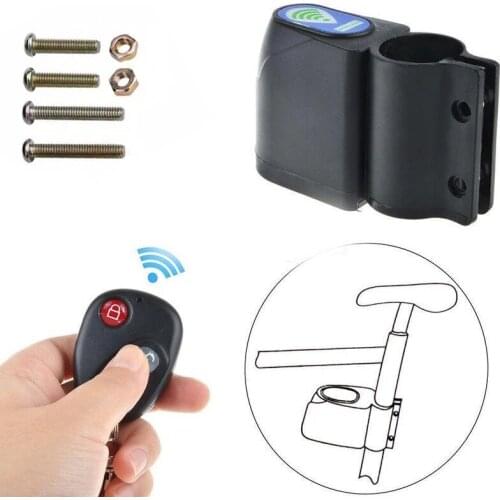 Bicycle Anti-theft Alarm Lock Wireless Remote Control Waterproof Mountain Bike Anti-theft Vibration Alarm Bicycle Alarm Lock