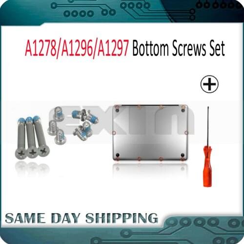 1Set (10Pcs) NEW Laptop Lower Bottom Case Cover Screws Set for Macbook Pro 13" 15" A1278 A1286 A1297 Bottom Screws 2008-2012