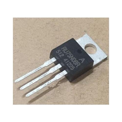 10PCS/Lot RU75N08R TO-220 75N08 RU75N08 75V 80A new original