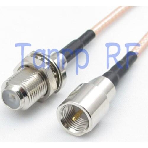 15CM Pigtail coaxial jumper cable RG316 extension cord 6inch FME male plug to F female jack RF adapter connector
