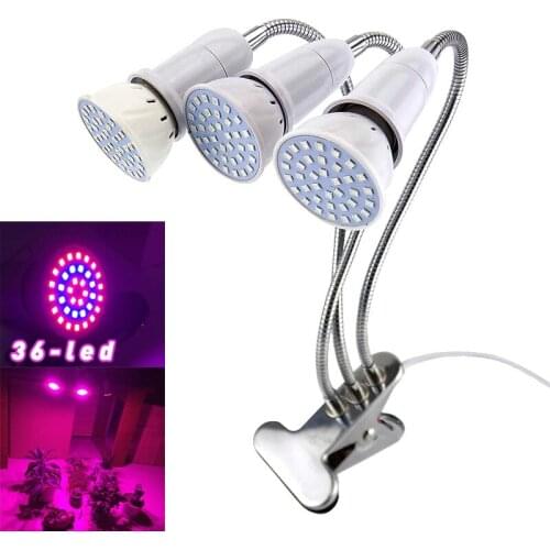 36 LED Flower Indoor Grow Light Hydroponics Plant Greenhouse Growbox Cultivo Growing Lamp Vegetables Growth Bulbs