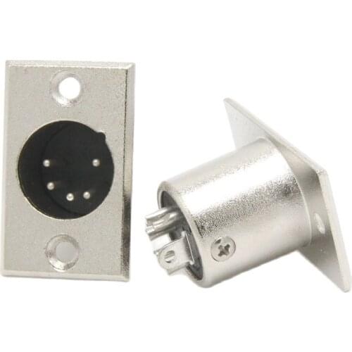 5pin Ohm connector for Professional audio equipment Speaker connector male socket Professional audio connectors 5pcs/lot