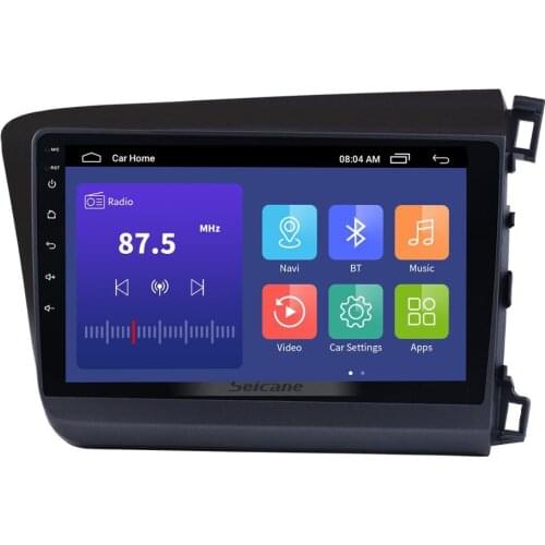 Seicane 9 Inch Android 10.0 Audio System GPS Navigation For 2012-2015 HONDA CIVIC Right Hand Driving 2 din Car Radio Player