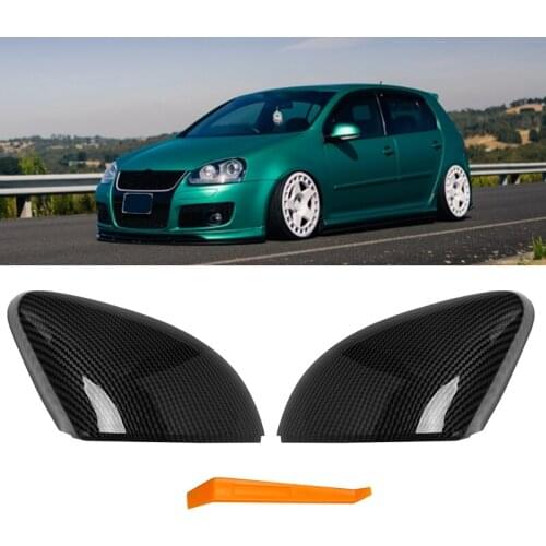 Car Side Wing Rear View Rearview Mirror Cover Caps for -Polo MK5 6R 6C V