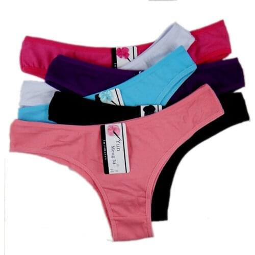 Brand women cotton bikini lingerie underwear sexy Intimates Lady Girl Bikini Brief weekly panties