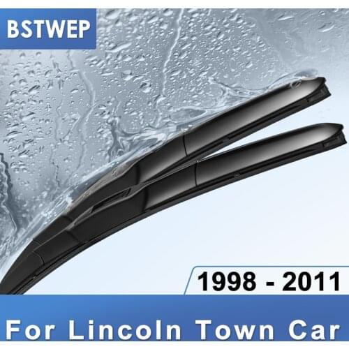 BSTWEP Hybrid Wiper Blades for Lincoln Town Car Fit hook Arms