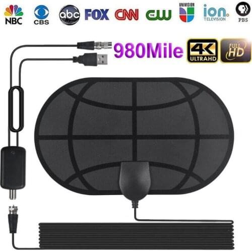 1080P Indoor Digital TV Antenna HDTV Antena DVB-T/T2 TV Antena UHF VHF DTV Antennas Aerial TY43D