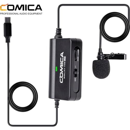 COMICA SIG.LAV V05 (UC) Multi-functional Single Lavalier Microphone For Devices with USB-C Interface