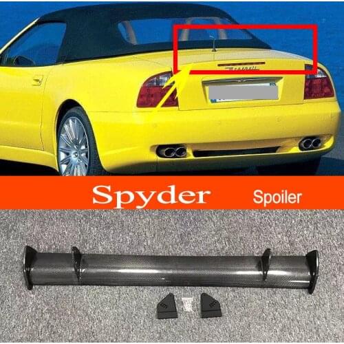 For Maserati Spyder Sedan Real Carbon Fiber GT-style Car-styling Sporty Rear Trunk Wing Spoiler