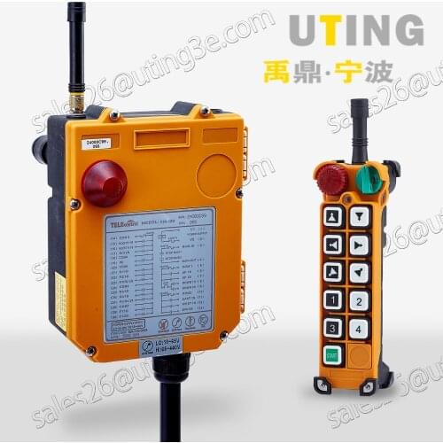 F24-10D industrial remote control AC/DC double speeds control universal wireless control for crane 1transmitter and 1receiver