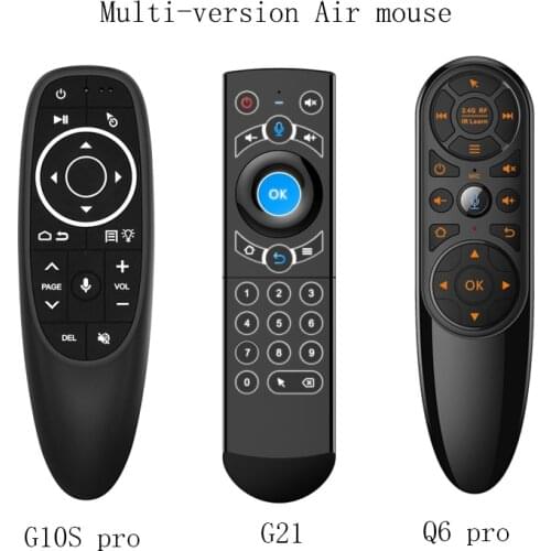 G10S Pro Voice Remote Control 2.4G Wireless Air Mouse 2.4G Wireless Gyroscope IR Learning for Android TV Box H96 Max X3 MXQ Pro