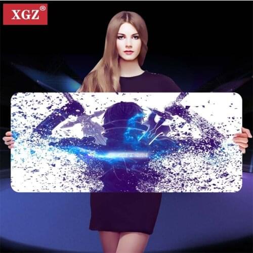 Back View Cool Anime Keycap Set Keycap Sublimation Ukiyoe Japanese Manga Mouse Pad Switch Mechanical Keyboard Pad Large 40x90cm