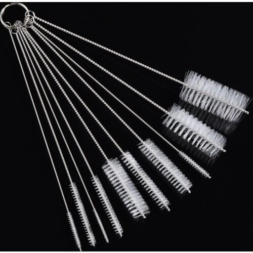Mayitr 10Pcs Nozzle Bottle Tube Cleaning Brush Pipe Feeding Bottle Clean Set Household Kitchen Clean Tool New