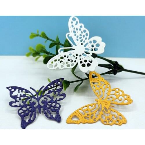 Three Butterflies Metal Cutting Dies For Scrapbooking New Troqueles Stamps And Planner Dies Embossing Folder Cut Stencil