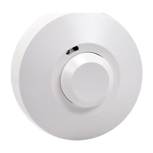 Microwave Radar Motion Sensor, Adjustable Microwave Motion Detector Light Switch 1200W, Ceiling Mount Motion Detector Switch