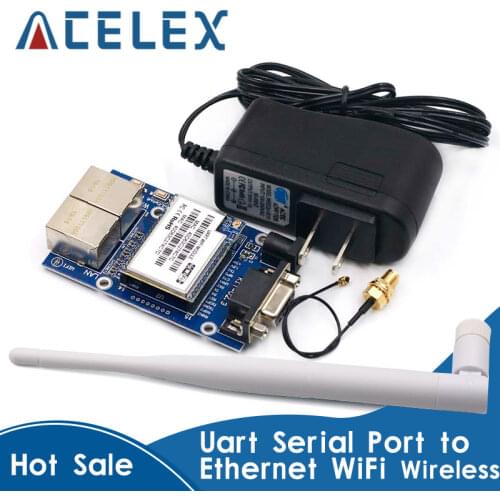 HLK-RM04 RM04 Uart Serial Port to Ethernet WiFi Wireless Module with Adapter Board Development Kit HLK-RM04 startkit