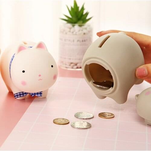 Cartoon Child Piggy Bank Cute Pink Coin Counter Saving Box Deposit Moneybox Sparkasse Tirelire Chat Pokemon Defi Safe 60Koa61