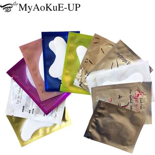 Hot 200pairs Eyelash Extension Paper Patches Grafted Eye Stickers Mix Color Eyelash Under Eye Pads Eye Paper Patches Tip Sticker