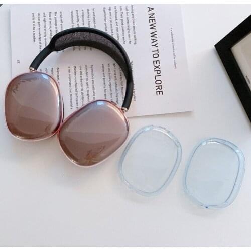 New Transparent Headphone case for Apple Airpods Max Silicone Protective Candy Color Soft Cover for Airpods max Accessories