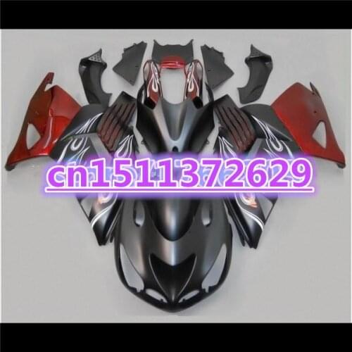 White flame black red Fairing For KAWASAKI ZX14R 2006 2007 2008 2009 2010 2011 ZX-14R 06-11 Motorcycle fairing body ZZR1400-D