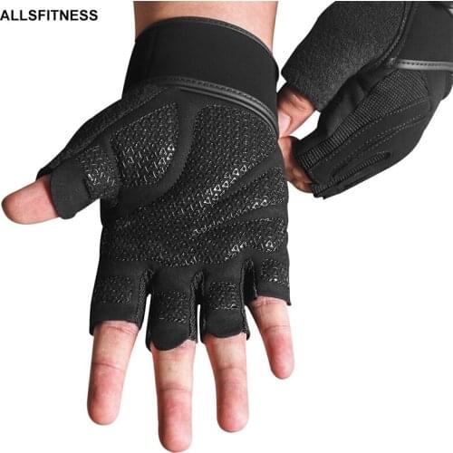 Breathable Non-Slip Wristband Fitness Gym Gloves With Wrist Support Workout Weight Lifting Crossfit Training Cycling Gloves