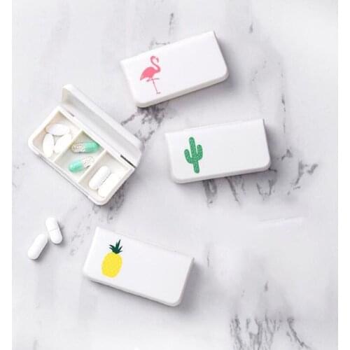 Portable Mini Pill Case 3 Grids Medicine Boxes Travel Home Medical Drugs Tablet Empty Container Home Holder Cases Storage Box