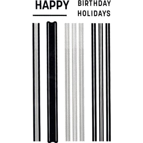 Clear Stamps Happy Birthday Holidays Loving Scrapbooking Material HOOK Photo Cards Account Rubber Stamper Transparent Stamp