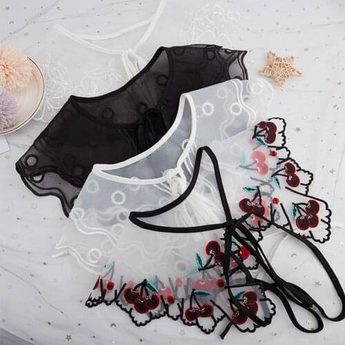 Detachable Lace Fake Collar Women Cloud Shoulder False Doll Collar Clothe Shirt Detachable Collar