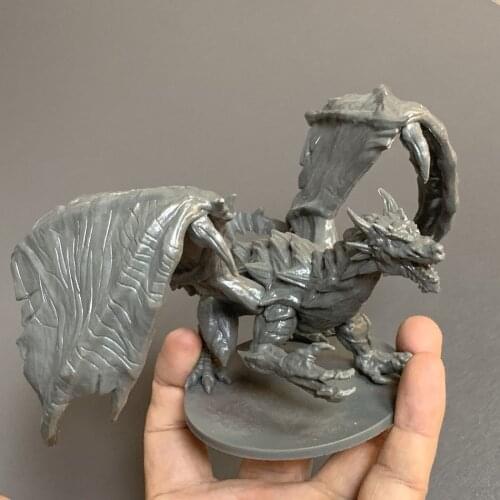 Grey Shadow Dragon Fantasy Miniatures DESCENT Board Game Role Playing Figures Collectibles Toys