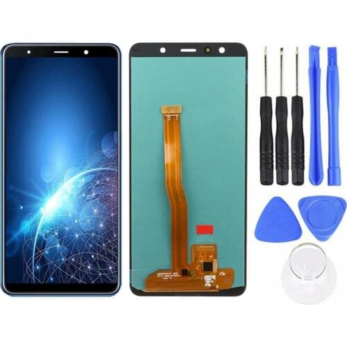 Replacement AMOLED Display Touch Screen Digitizer for Samsung A7 2018 SM-A750F AMOLED LCD Digital Converter