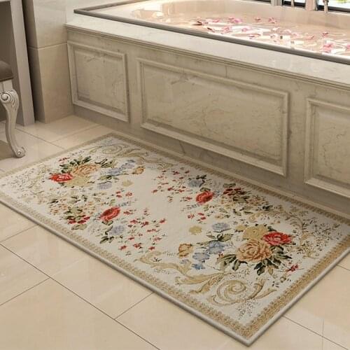 Fresh Pastoral Carpet Home Entrance/Hallway Doormat Decorative Cloakroom Floor Mat Nordic Bedroom Jacquard Rugs And Carpets
