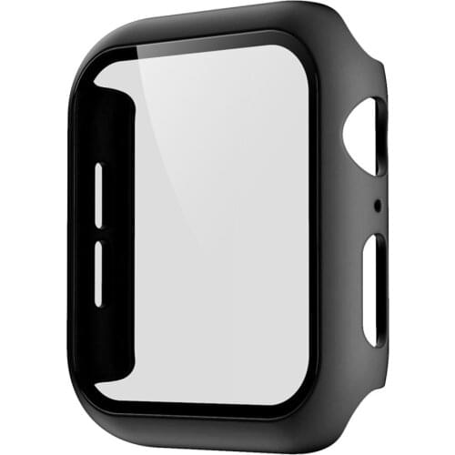 Protective cover Suitable for Apple Watch pc tempered film integrated Hard Case 360° Protection Dustproof Full Cover Case