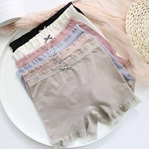 New Modal Summer Quality safety pants women sexy lace boyshort soft Panties lingerie women Panties Underwear NSH21E