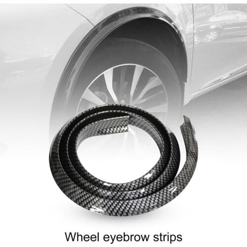 1.5M Car Wheel Arch Trim Eco-friendly Wear Resistant Rubber Vehicle Wheel Eyebrow Arch Protector for Universal Cars