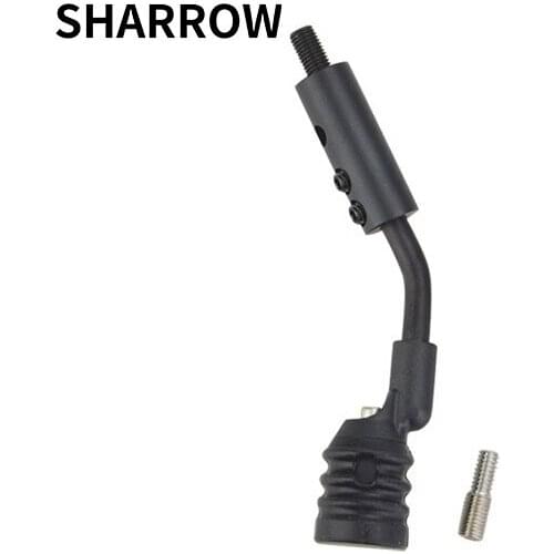 1PCS Black Aluminum Alloy Rubber Compound Bow Stop Bracket Balance Arrow Stabilizer Fixed String Stability Archery